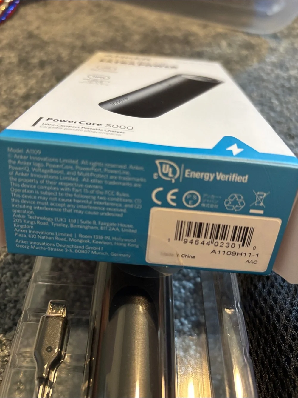 Anker PowerCore 5000 Portable Charger - Black